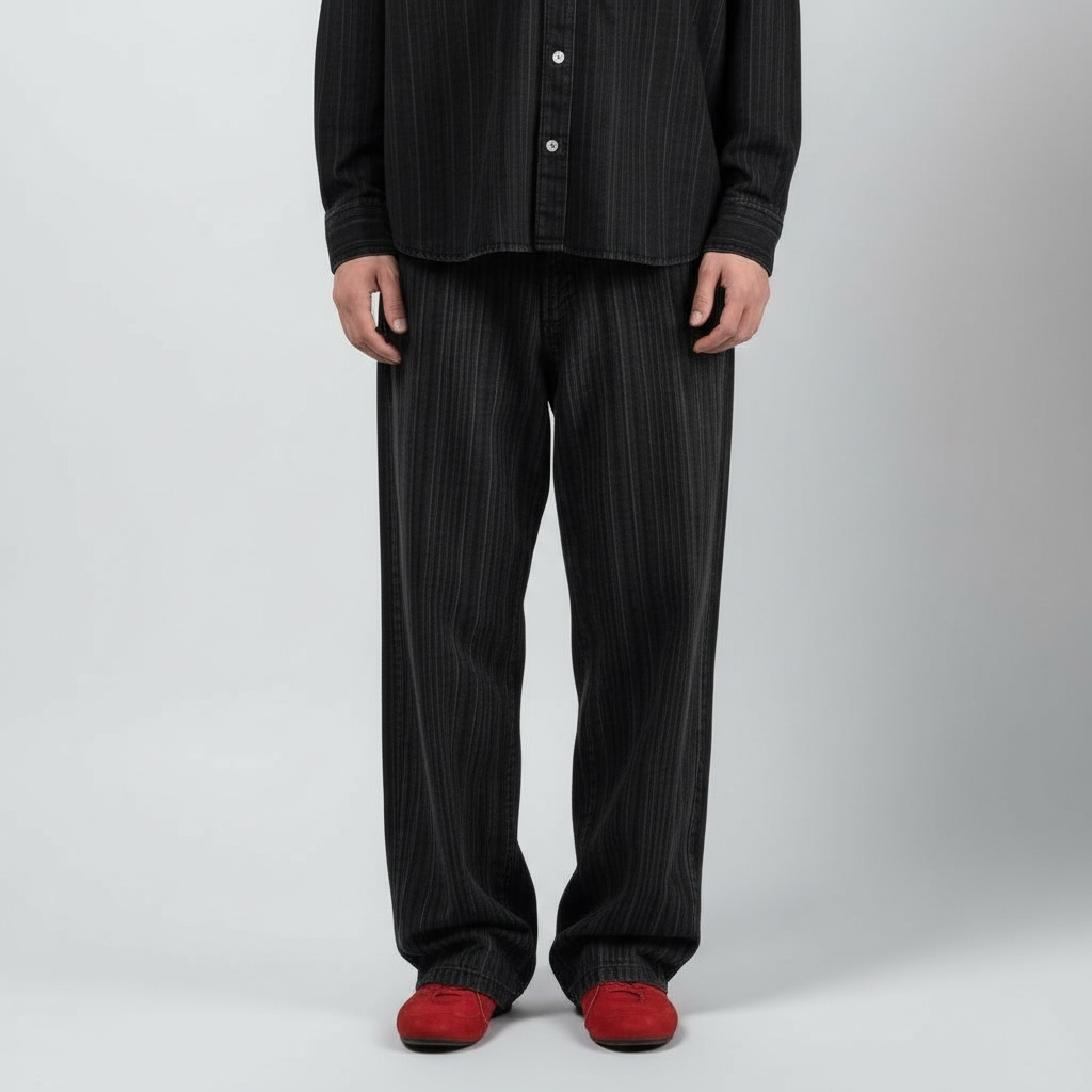 Massa Siyah Dokulu Jean (Vintage)